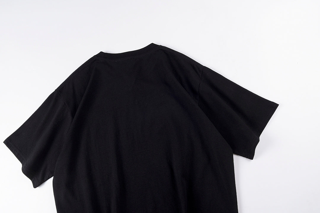 Rolling Sexy Feng Rainbow Graffiti Letter T-Shirt - Black / Charcoal - product image 7