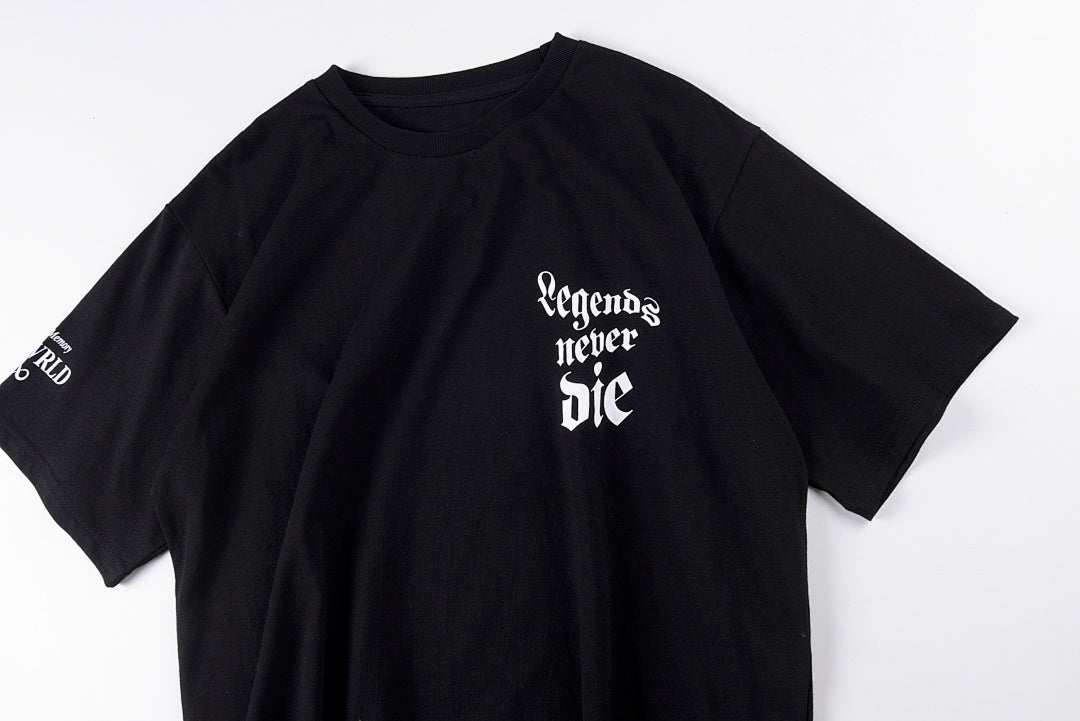 Vlone x Juice Wrld Fireworks Figure Print Oversized T-Shirt - Black / Light Gray - product image 7