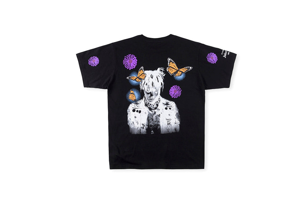 Vlone x Juice Wrld Fireworks Figure Print Oversized T-Shirt - Black / Light Gray - product image 2
