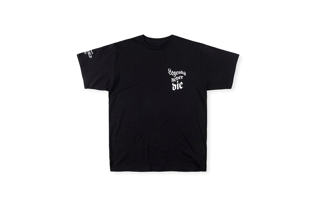Vlone x Juice Wrld Fireworks Figure Print Oversized T-Shirt - Black / Light Gray - product image 1