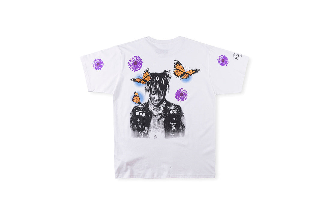 Vlone x Juice Wrld Fireworks Figure Print Oversized T-Shirt - Black / Light Gray - product image 4