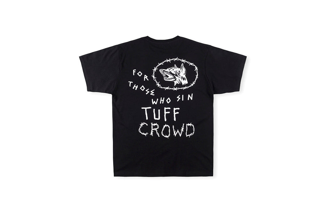 Tuff Crowd Beware of Owner Skull Print T-Shirt - Black / Light Gray - product image 2