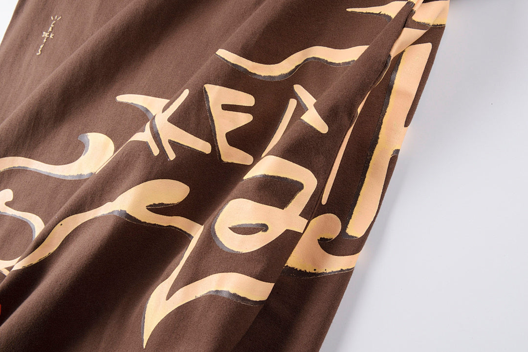 Travis Scott Cactus Jack Graphic T-Shirt - Brown Burgundy - product image 4