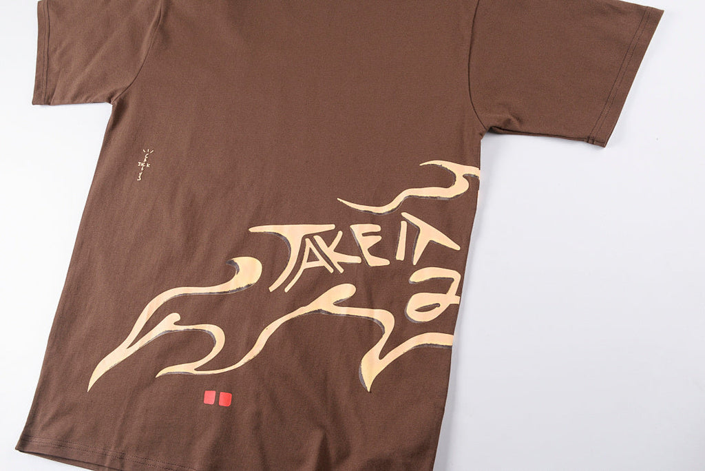 Travis Scott Cactus Jack Graphic T-Shirt - Brown Burgundy - product image 5