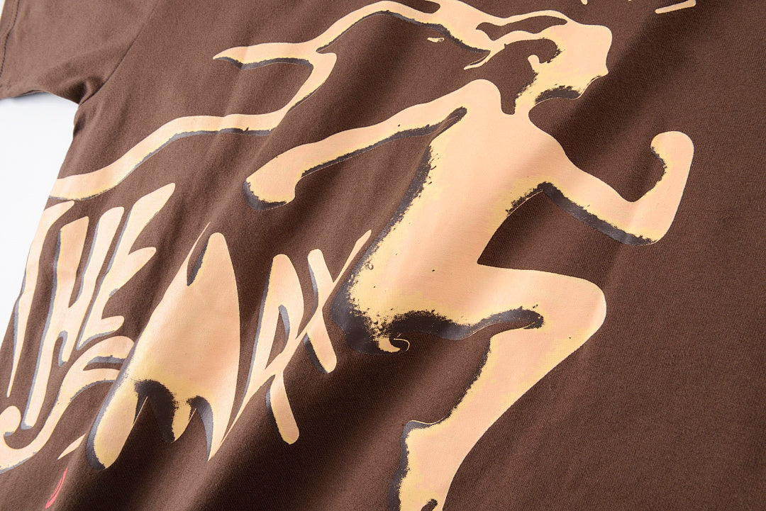Travis Scott Cactus Jack Graphic T-Shirt - Brown Burgundy - product image 6