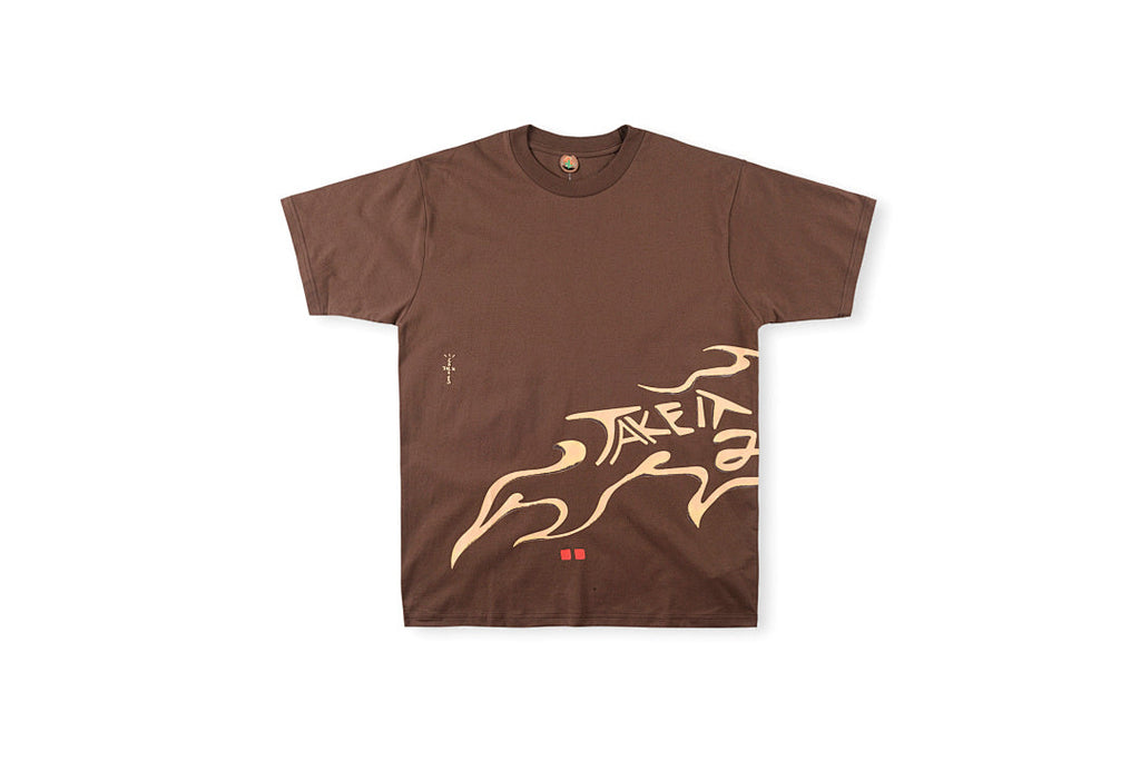 Travis Scott Cactus Jack Graphic T-Shirt - Brown Burgundy - product image 1