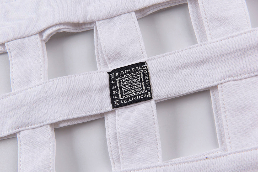 Kapital Kountry Open Hem Oversized T-Shirt II by Hirata Kazuhiro - Light Gray - product image 5