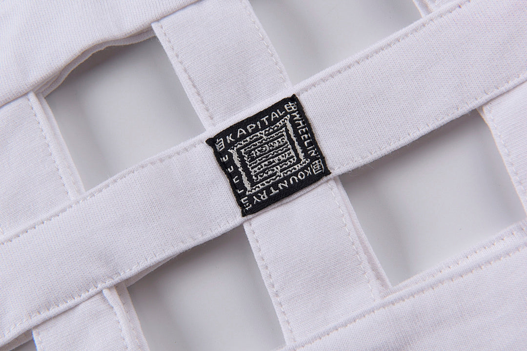Kapital Kountry Open Hem Oversized T-Shirt III by Hirata Kazuhiro - Light Gray - product image 5