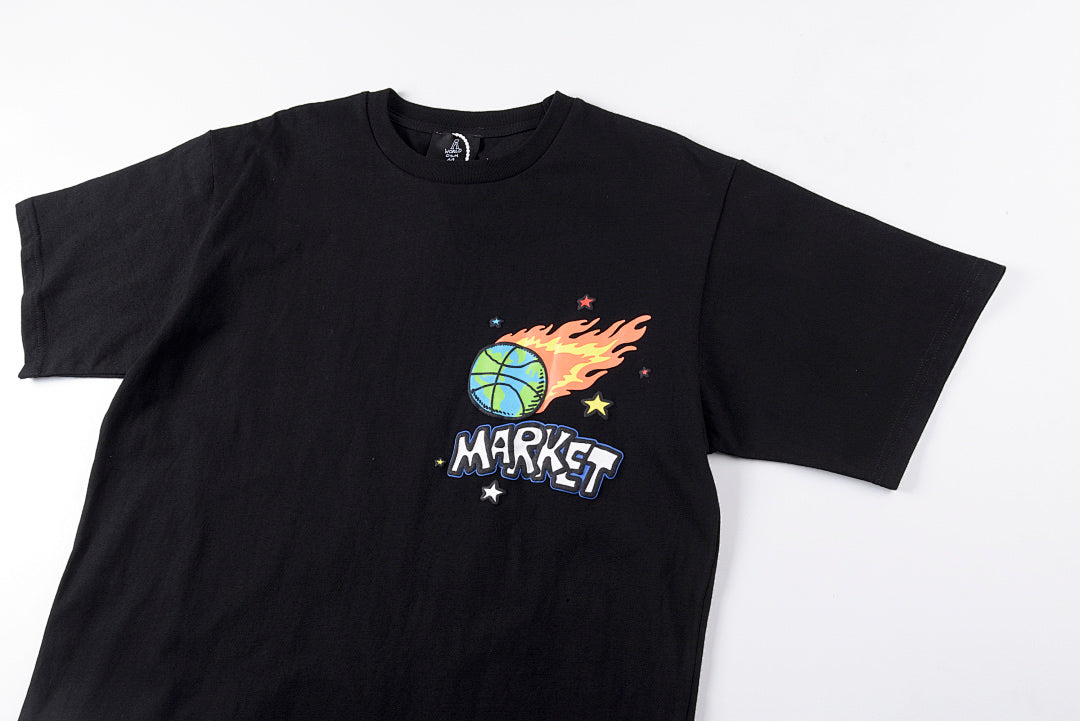 Market Memorabilia Cotton Graphic T-Shirt - Black / Light Gray - product image 7