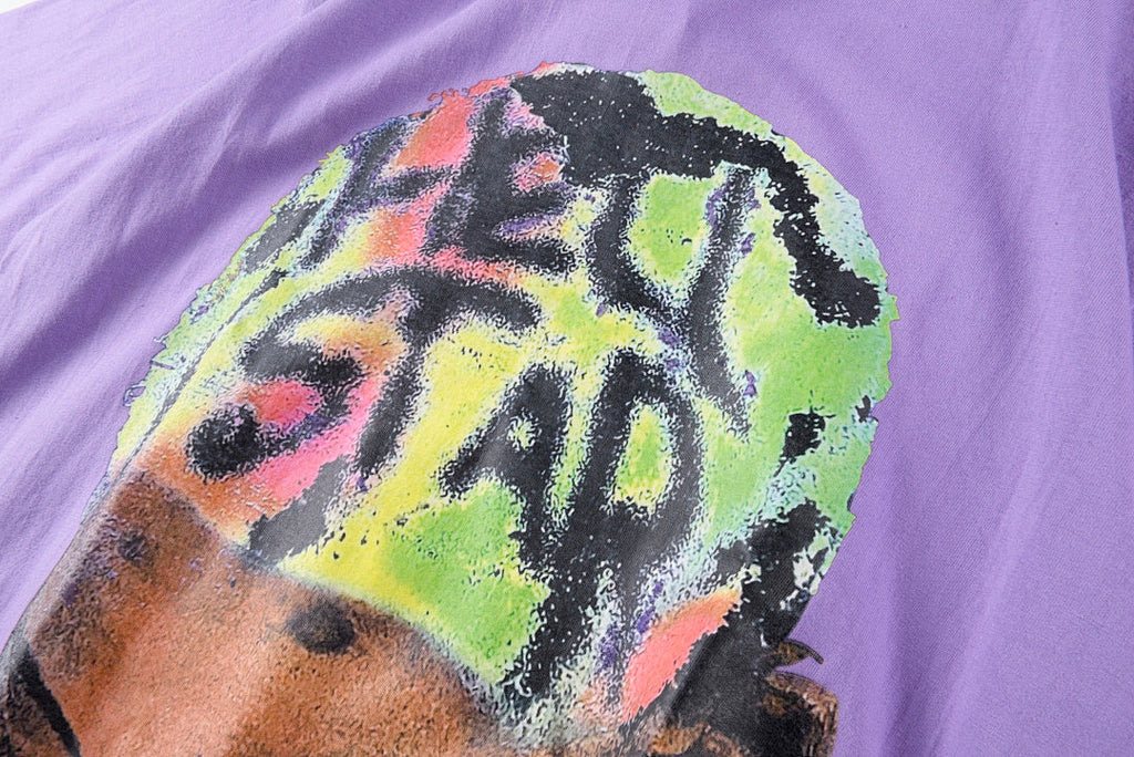 Hellstar Studios Dennis Rodman Graphic T-Shirt - Purple / Light Gray - product image 6