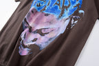 Hellstar Studios Rodman Sequin Portrait T-Shirt - Burgundy / Light Gray - product image 9