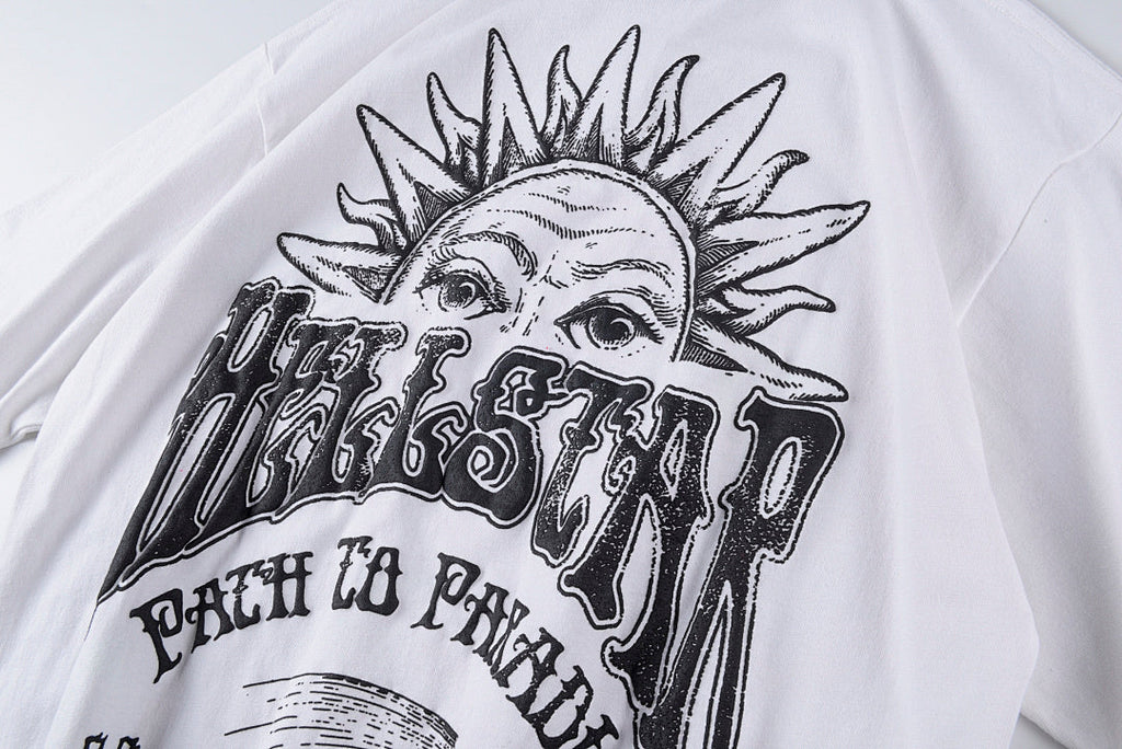 Hellstar Studios Dancing Stars Bear Graphic T-Shirt - Light Gray - product image 8