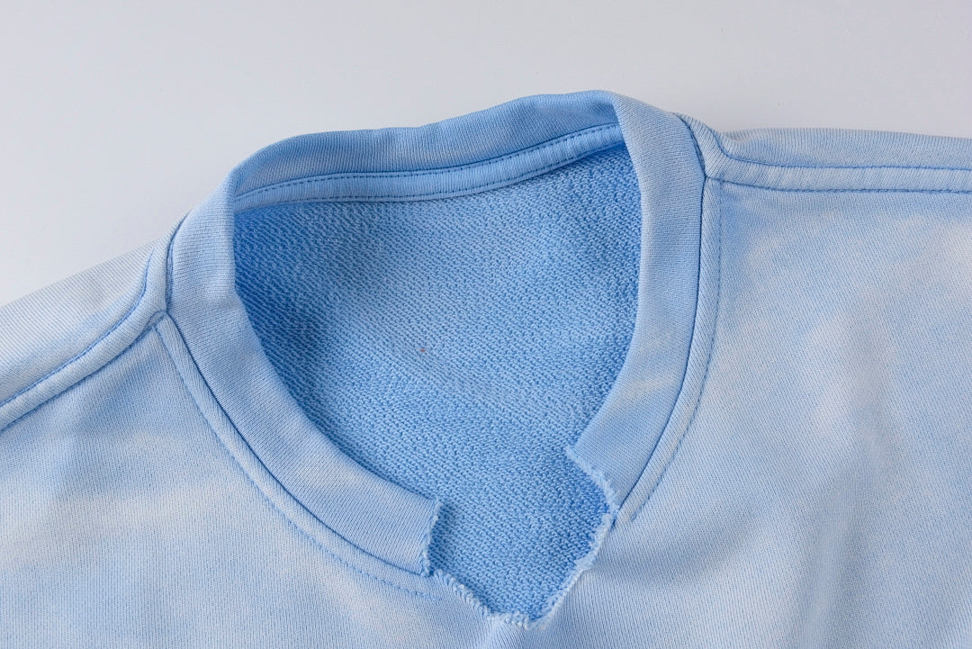 Sp5der 555555 Washed Embroidered Sleeveless T-Shirt - Light Blue - product image 7