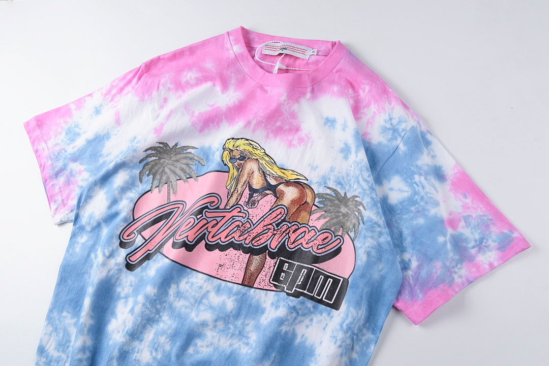 Vertabrae Beach Girl Tie-Dye Graphic T-Shirt - Light Blue - product image 8