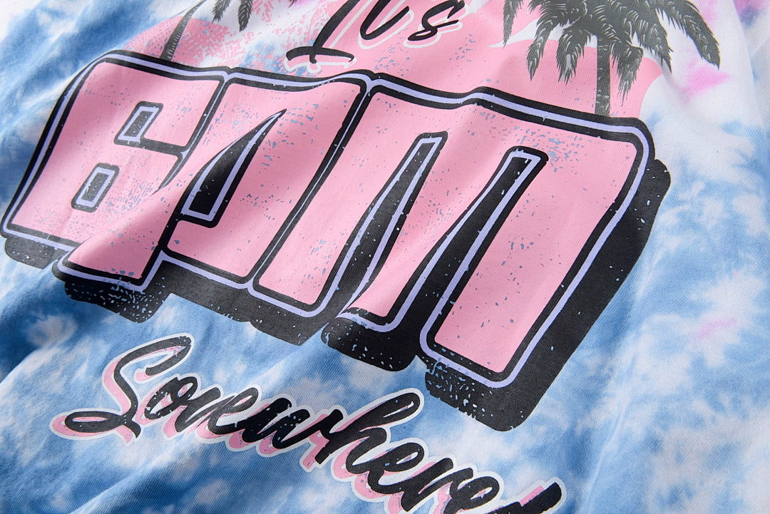 Vertabrae Beach Girl Tie-Dye Graphic T-Shirt - Light Blue - product image 9