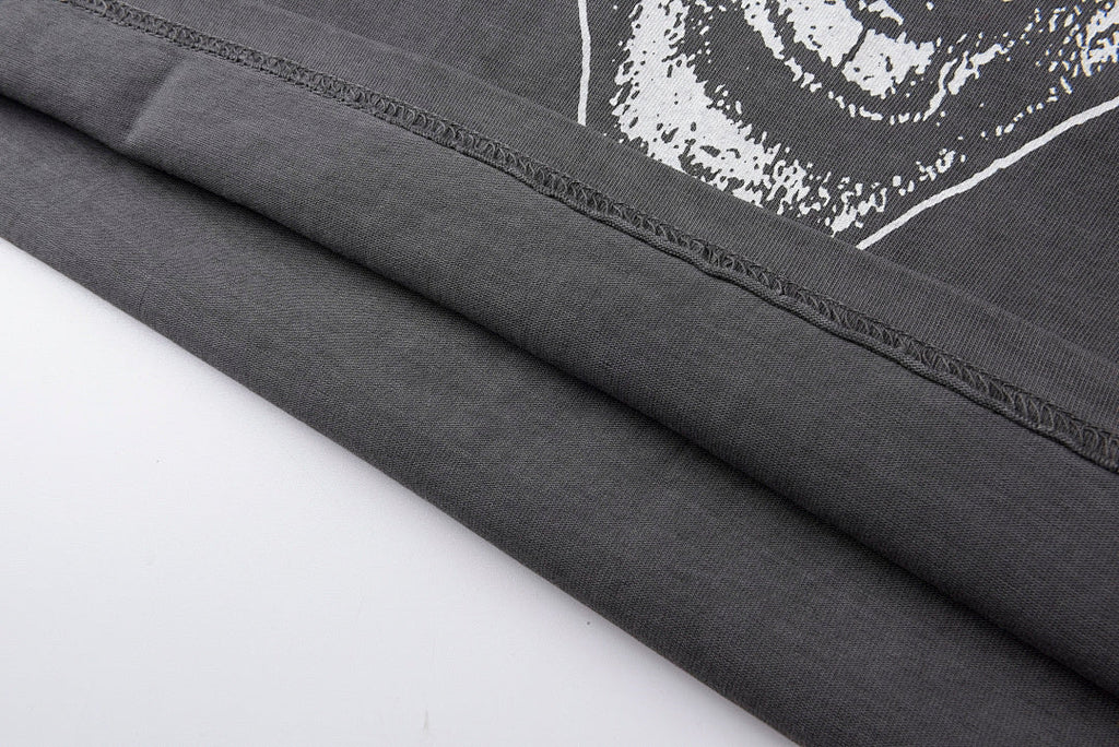 Hellstar Studios Globe Graphic Charcoal Cotton T-Shirt - product image 3