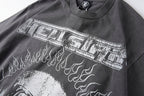 Hellstar Studios Globe Graphic Charcoal Cotton T-Shirt - product image 6