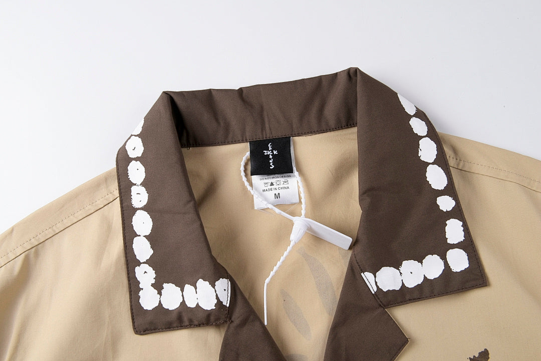 Travis Scott Cactus Jack Painter Beige Button-Up Shirt - product image 4