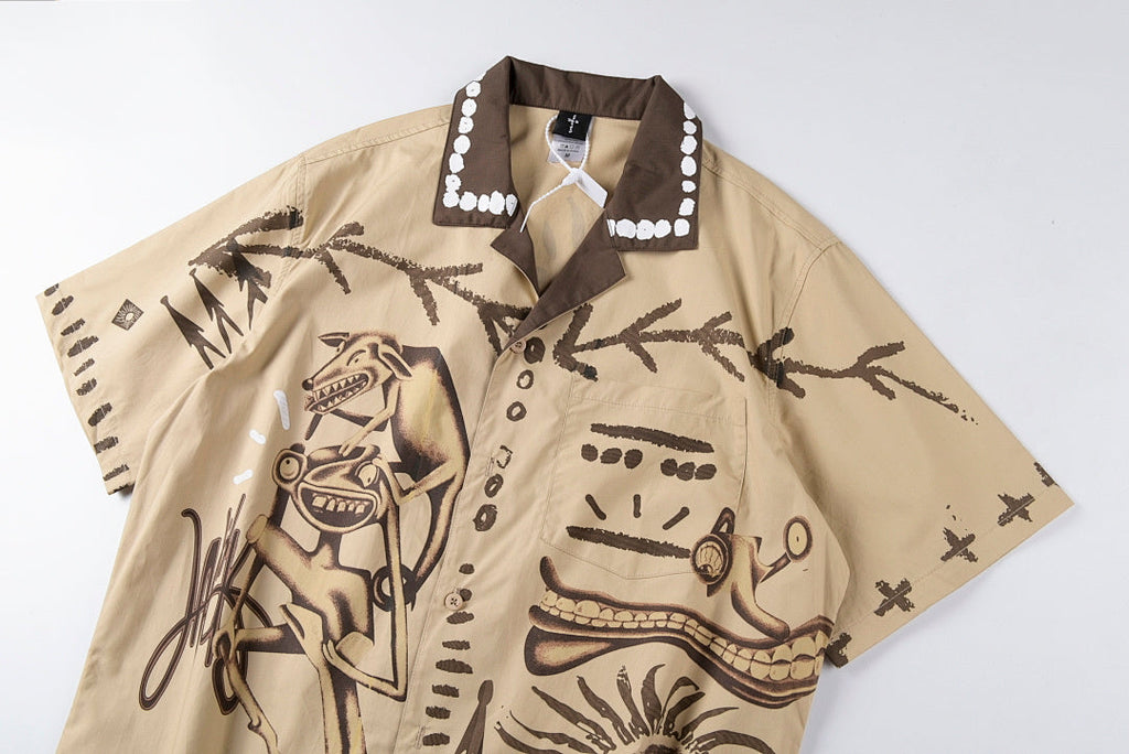 Travis Scott Cactus Jack Painter Beige Button-Up Shirt - product image 9