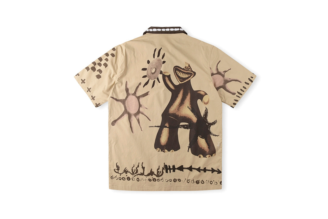 Travis Scott Cactus Jack Painter Beige Button-Up Shirt - product image 2