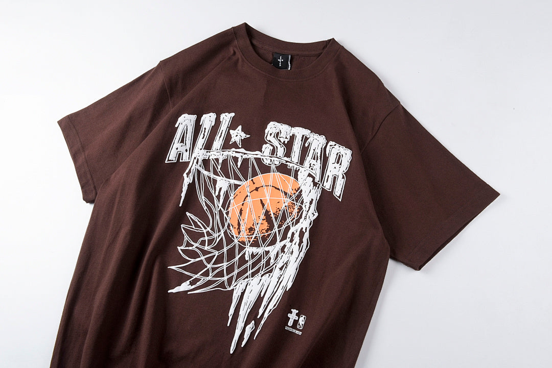 Travis Scott Cactus Jack Basketball Burgundy Graphic T-Shirt - product image 10