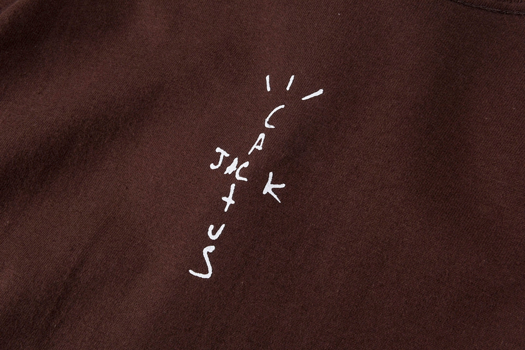 Travis Scott Cactus Jack Blackout Burgundy T-Shirt - product image 9