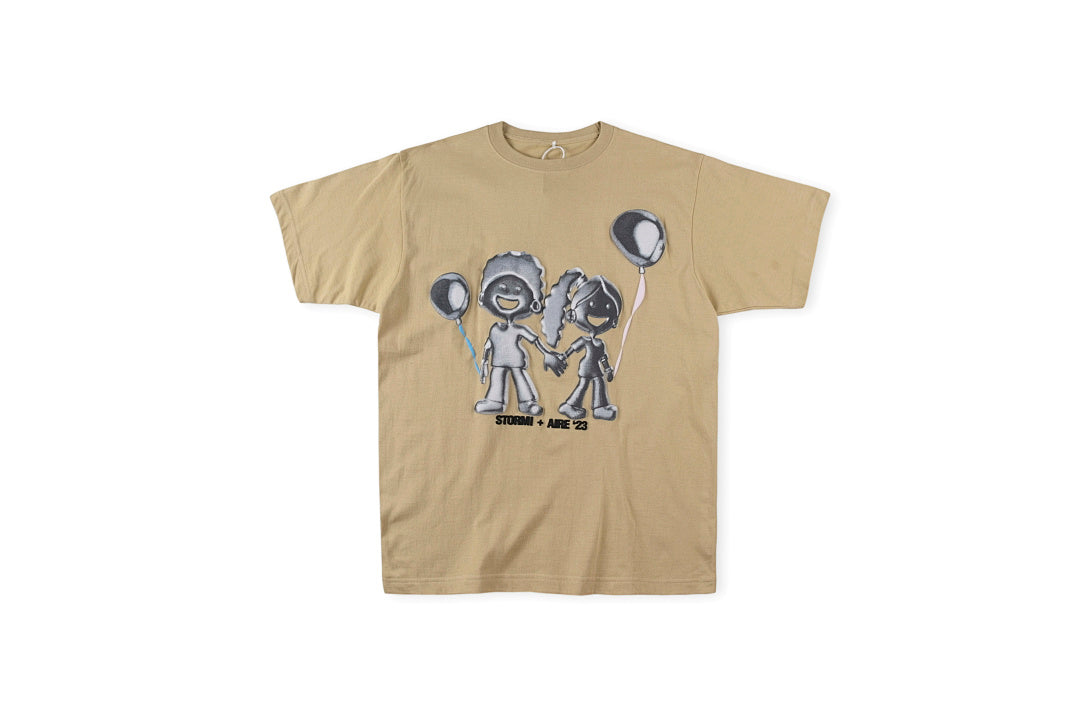 Travis Scott Cactus Jack Blackout Graphic T-Shirt - Yellow - product image 1