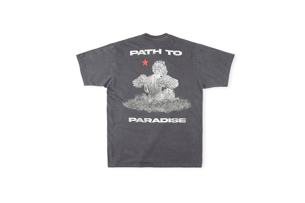 Hellstar Studios Path to Paradise T-Shirt - Gray Charcoal / Light Gray / Gray - product image 2