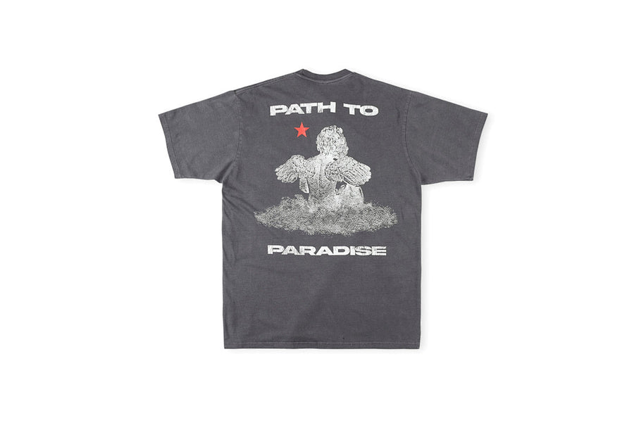 Hellstar Studios Path to Paradise T-Shirt - Gray Charcoal / Light Gray / Gray