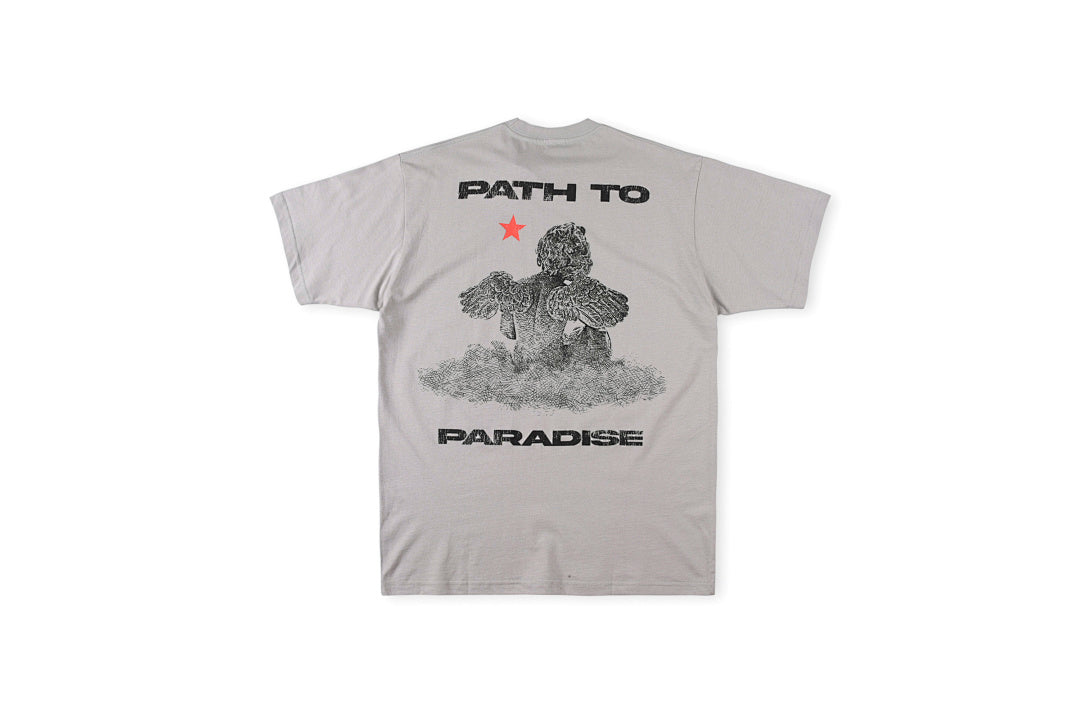 Hellstar Studios Path to Paradise T-Shirt - Gray Charcoal / Light Gray / Gray - product image 4