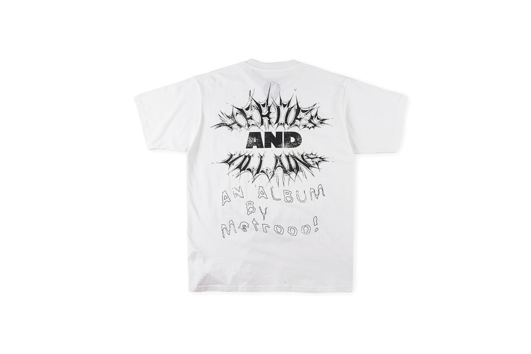 Apocalyptic Dusk Letter Print Light Gray Graphic T-Shirt - product image 1
