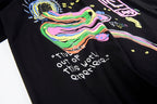 Rolling Bass Crew Hand-Drawn Graffiti T-Shirt - Black - product image 6