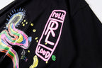 Rolling Bass Crew Hand-Drawn Graffiti T-Shirt - Black - product image 7