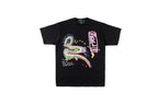 Rolling Bass Crew Hand-Drawn Graffiti T-Shirt - Black - product image 1