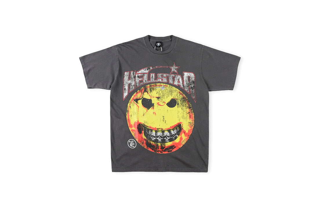 Hellstar Studios Evil Smile Charcoal Graphic T-Shirt - product image 1