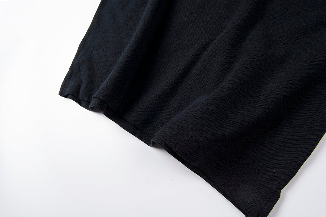 Hellstar Studios Embroidered Logo Cotton Polo Shirt - Black / Light Gray - product image 8
