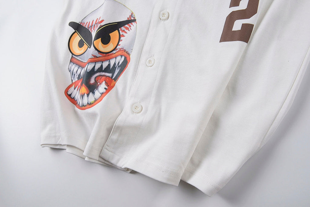 Travis Scott Cactus Jack Weekend Utah Baseball Jersey Shirt - Light Gray - product image 7