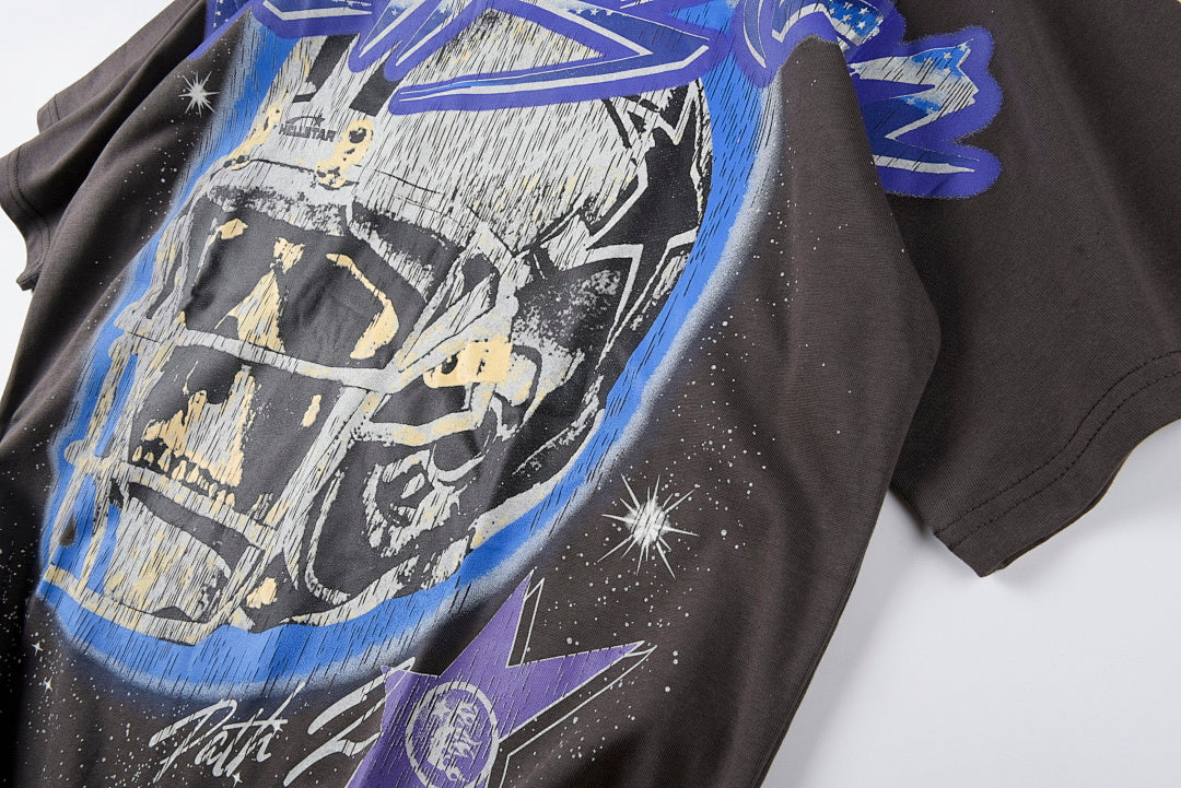 Hellstar Studios Skull Crack Graphic T-Shirt - Charcoal - product image 6
