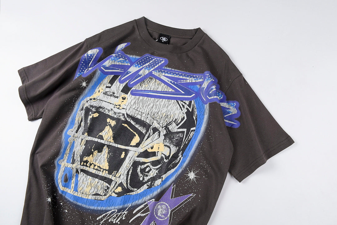 Hellstar Studios Skull Crack Graphic T-Shirt - Charcoal - product image 8