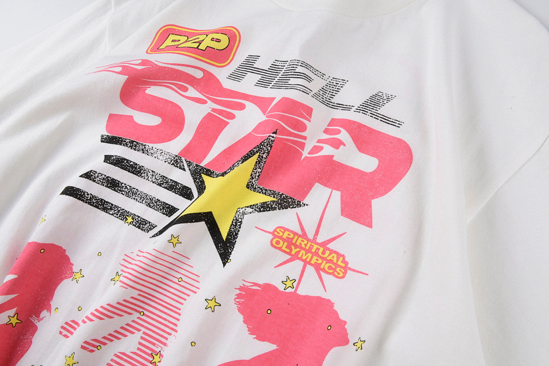 Hellstar Studios Path to Paradise P2P Graphic T-Shirt - Light Gray - product image 6