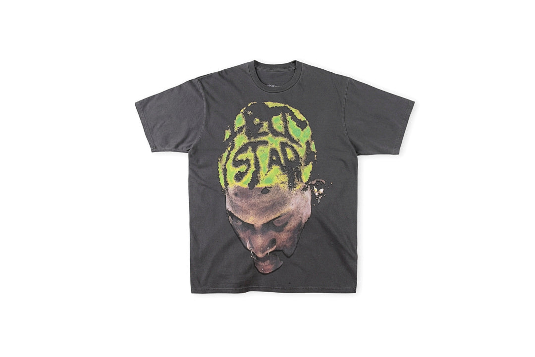 Hellstar Studios Rodman Green Portrait Graphic T-Shirt - Charcoal - product image 1