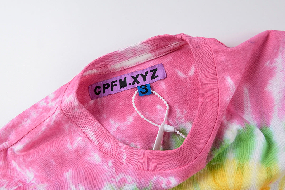 CPFM Smiley Puff Print Tie-Dye Graphic T-Shirt - Pink - product image 5