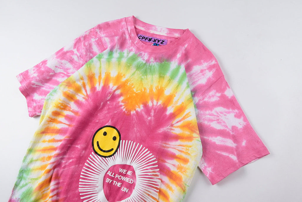 CPFM Smiley Puff Print Tie-Dye Graphic T-Shirt - Pink - product image 8