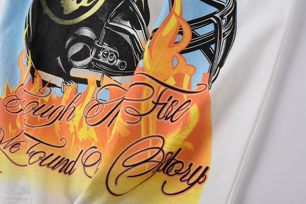 Hellstar Helmet of Salvation Sequin Graphic T-Shirt - Light Gray - product image 7