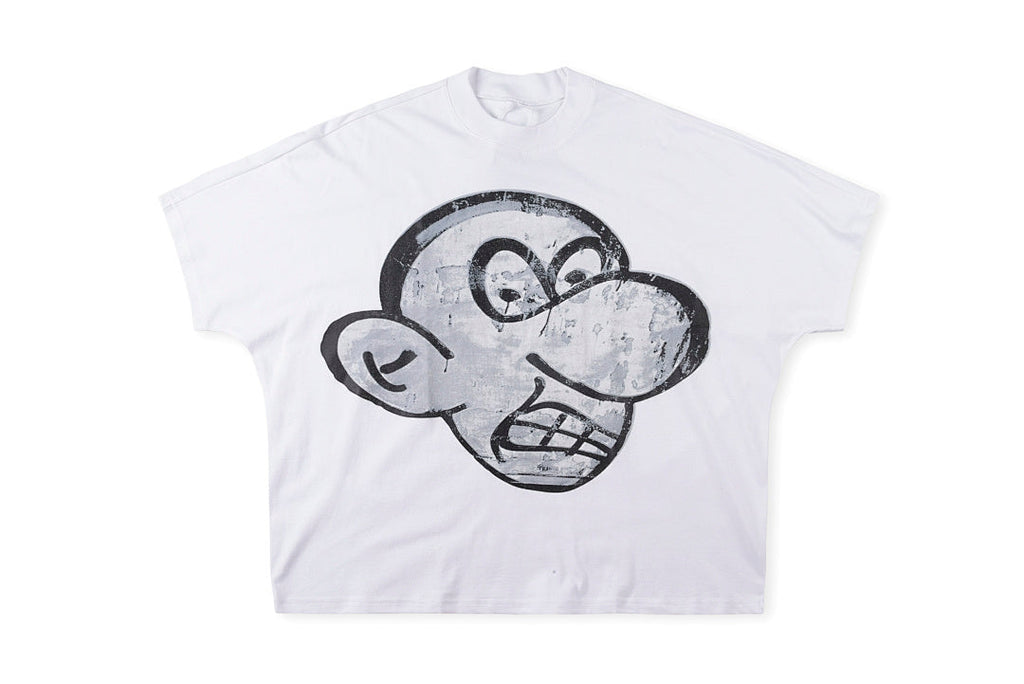 Blutosatire Billdog Character Graphic T-Shirt - Light Gray - product image 1