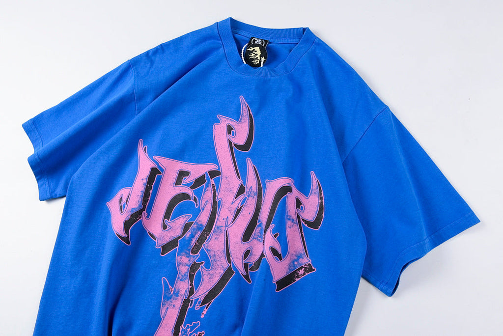 Hellstar Studios Resurrection Logo Graphic T-Shirt - Light Blue - product image 7