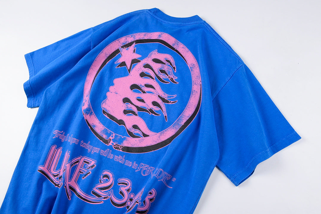 Hellstar Studios Resurrection Logo Graphic T-Shirt - Light Blue - product image 10