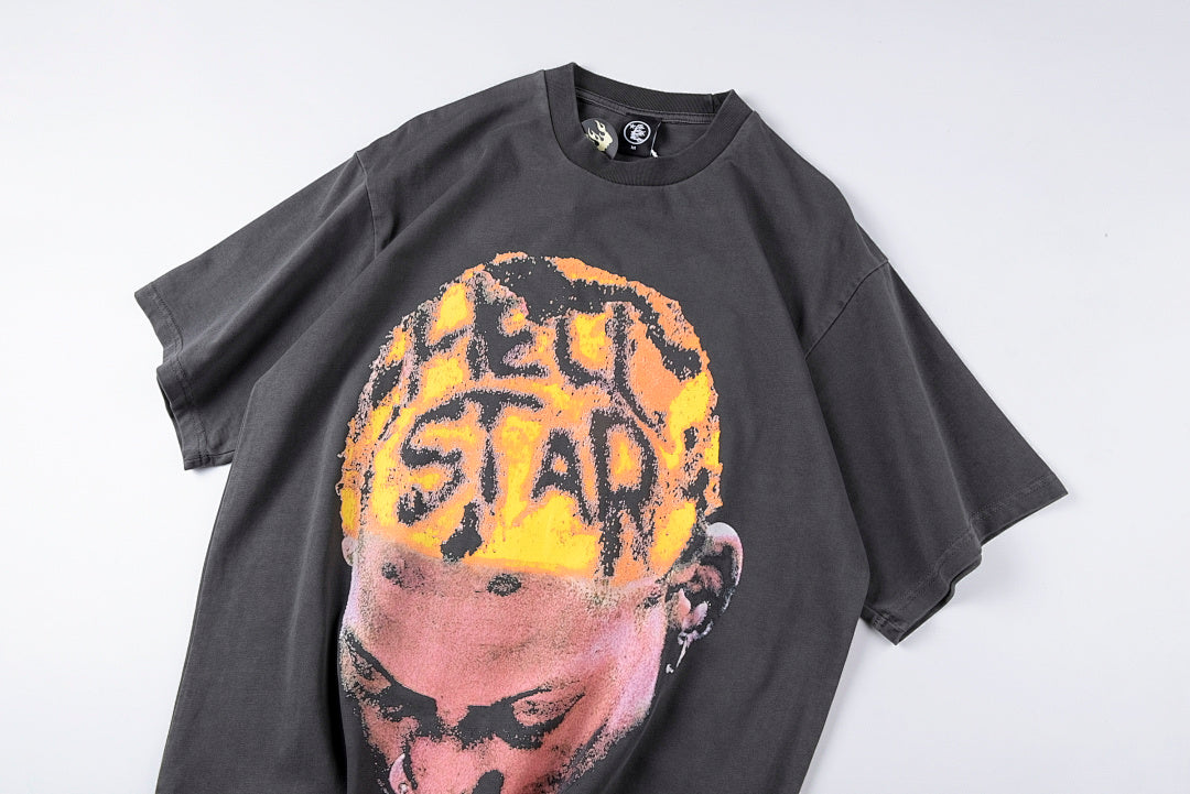 Hellstar Rodman Portrait Graphic T-Shirt - Charcoal - product image 7