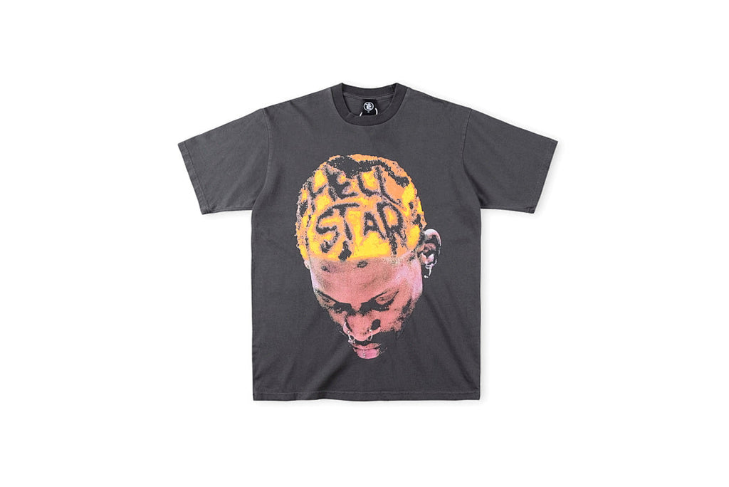 Hellstar Rodman Portrait Graphic T-Shirt - Charcoal - product image 1