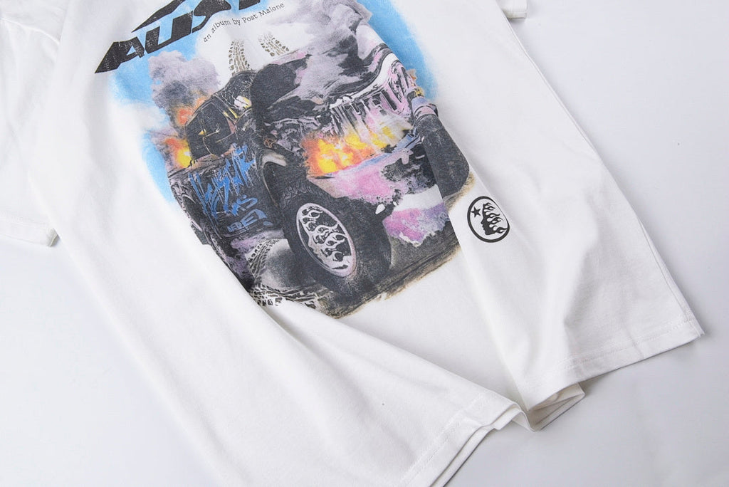Post Malone Austin Car Graphic T-Shirt - Light Gray - product image 8